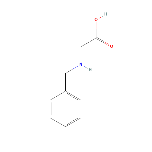 N-Benzylglycine (CAS: 17136-36-6) - Chemical Structure and Molecular Formula 