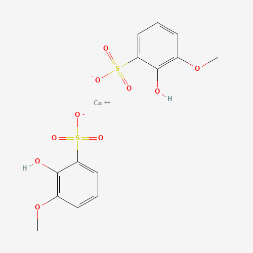 CALCIUM GUAIACOLSULFONATE (CAS: 17139-96-7) - Chemical Structure and Molecular Formula 