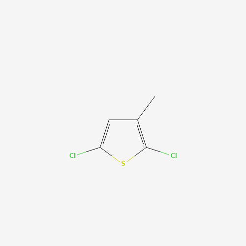 2,5-Dichloro-3-methylthiophene (CAS: 17249-90-0) - Chemical Structure and Molecular Formula 