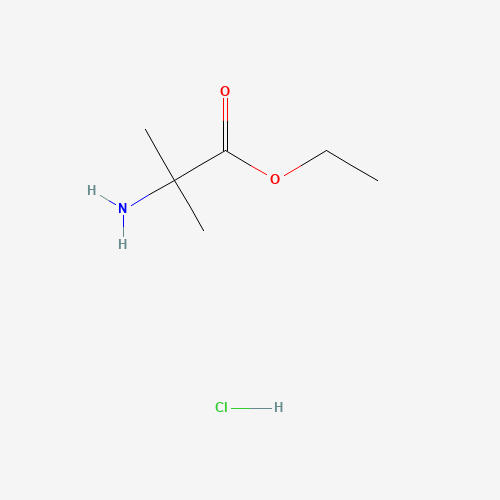 Ethyl 2-amino-2-methylpropanoate hydrochloride (CAS: 17288-15-2) - Chemical Structure and Molecular Formula 