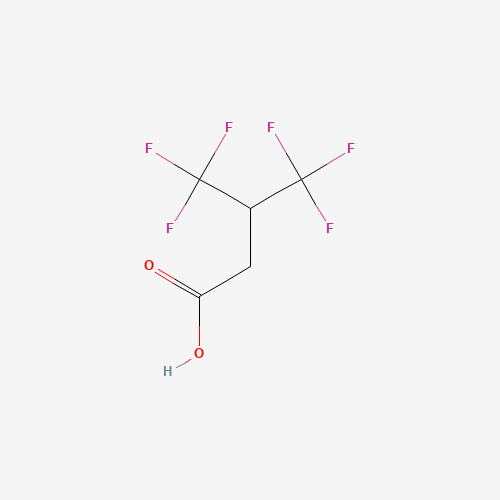 4,4,4-TRIFLUORO-3-(TRIFLUOROMETHYL)BUTYRIC ACID (CAS: 17327-33-2) - Chemical Structure and Molecular Formula 