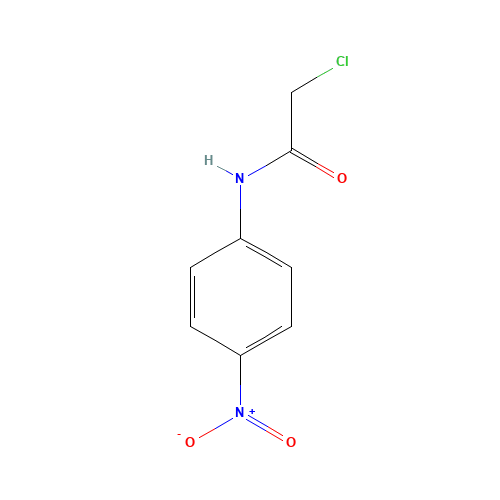 N1-(4-NITROPHENYL)-2-CHLOROACETAMIDE (CAS: 17329-87-2) - Chemical Structure and Molecular Formula 