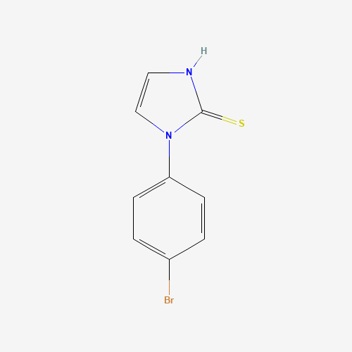 1-(4-BROMOPHENYL)IMIDAZOLINE-2-THIONE (CAS: 17452-23-2) - Chemical Structure and Molecular Formula 