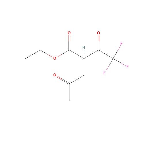 3-CARBETHOXY-1,1,1-TRIFLUOROHEXANE-2,5-DIONE (CAS: 17515-66-1) - Chemical Structure and Molecular Formula 