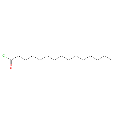 PENTADECANOYL CHLORIDE (CAS: 17746-08-6) - Chemical Structure and Molecular Formula 