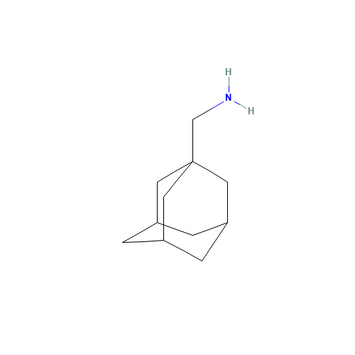 1-Adamantanemethylamine (CAS: 17768-41-1) - Chemical Structure and Molecular Formula 