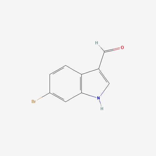 6-Bromoindole-3-carboxaldehyde (CAS: 17826-04-9) - Chemical Structure and Molecular Formula 
