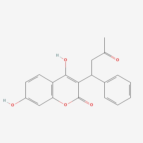 7-HYDROXYWARFARIN (CAS: 17834-03-6) - Chemical Structure and Molecular Formula 