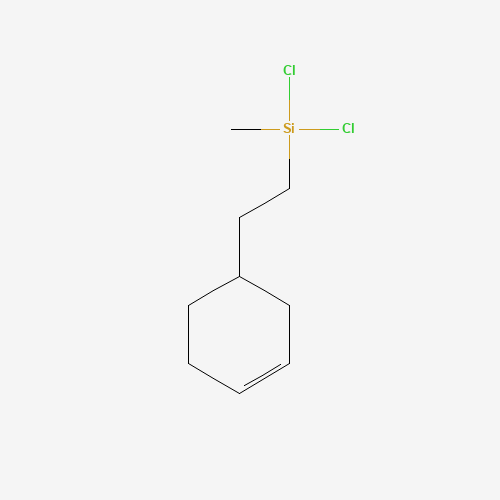 2-(4-CYCLOHEXENYL)ETHYLMETHYLDICHLOROSILANE (CAS: 17864-93-6) - Chemical Structure and Molecular Formula 
