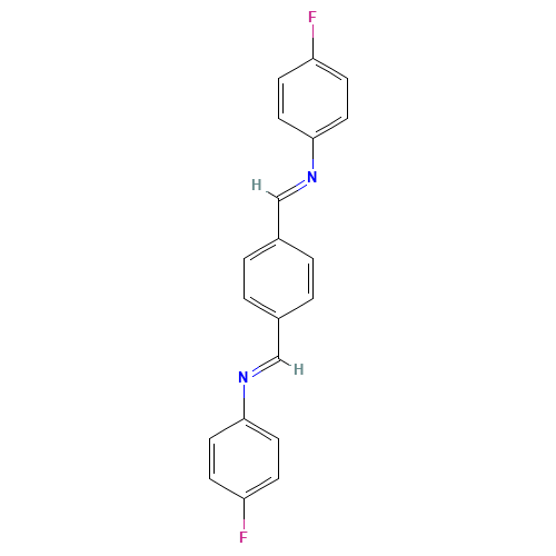 TEREPHTHALBIS(4-FLUOROANILINE) (CAS: 17866-84-1) - Chemical Structure and Molecular Formula 