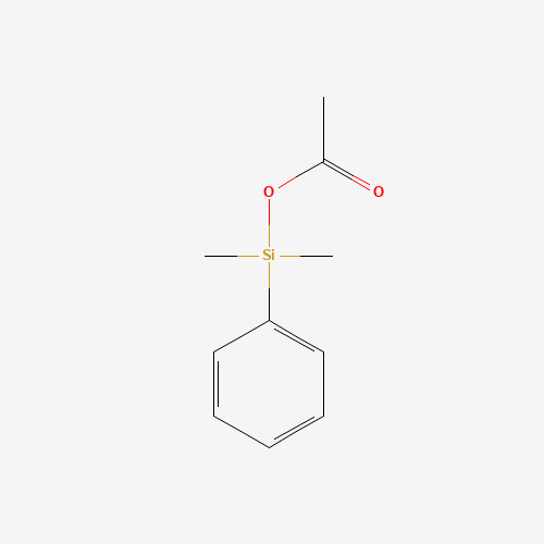 PHENYLDIMETHYLACETOXYSILANE (CAS: 17887-60-4) - Chemical Structure and Molecular Formula 