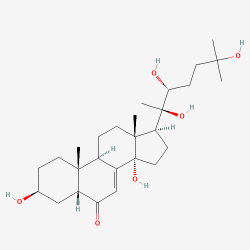 2-DEOXY-20-HYDROXYECDYSONE (CAS: 17942-08-4) - Chemical Structure and Molecular Formula 