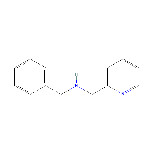 BENZYL-PYRIDIN-2-YLMETHYL-AMINE (CAS: 18081-89-5) - Chemical Structure and Molecular Formula 