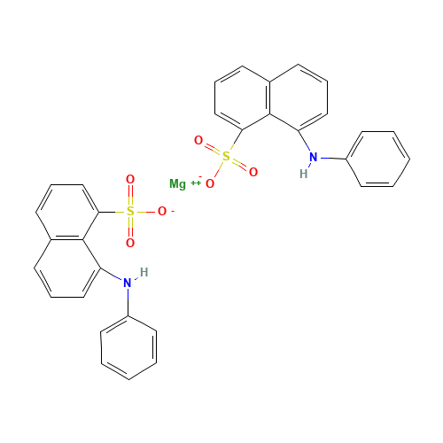 8-Anilino-1-naphthalenesulfonic acid magnesium salt (CAS: 18108-68-4) - Chemical Structure and Molecular Formula 