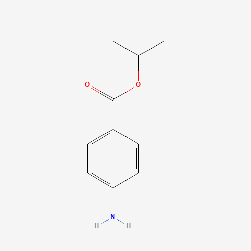 ISOPROPYL 4-AMINOBENZOATE (CAS: 18144-43-9) - Chemical Structure and Molecular Formula 