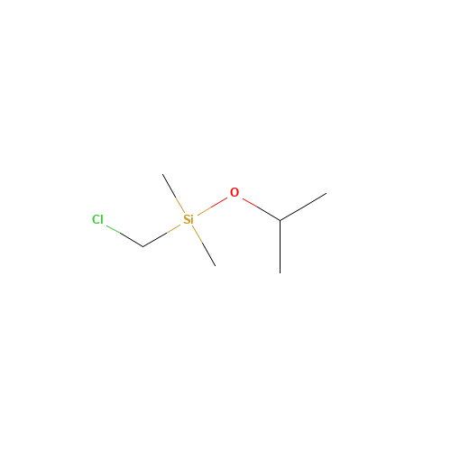 CHLOROMETHYLDIMETHYLISOPROPOXYSILANE (CAS: 18171-11-4) - Chemical Structure and Molecular Formula 