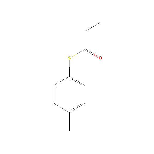 S-PROPIONYL-4-MERCAPTOTOLUENE (CAS: 18241-63-9) - Chemical Structure and Molecular Formula 