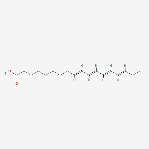 9Z,11E,13E,15Z-OCTADECATETRAENOIC ACID (CAS: 18427-44-6) - Chemical Structure and Molecular Formula 