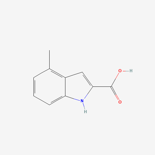 4-METHYL-1H-INDOLE-2-CARBOXYLIC ACID (CAS: 18474-57-2) - Chemical Structure and Molecular Formula 