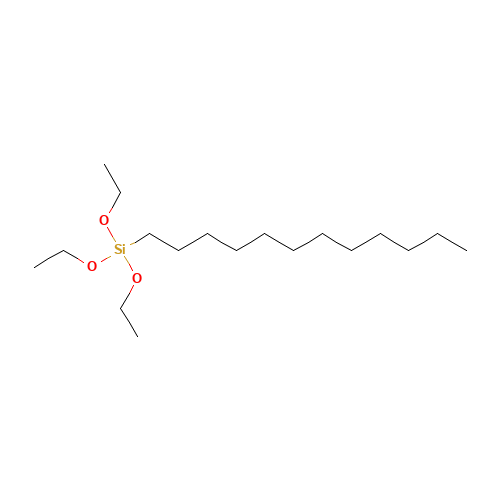 N-DODECYLTRIETHOXYSILANE (CAS: 18536-91-9) - Chemical Structure and Molecular Formula 