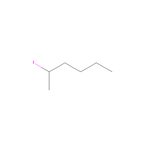 2-IODOHEXANE (CAS: 18589-27-0) - Chemical Structure and Molecular Formula 