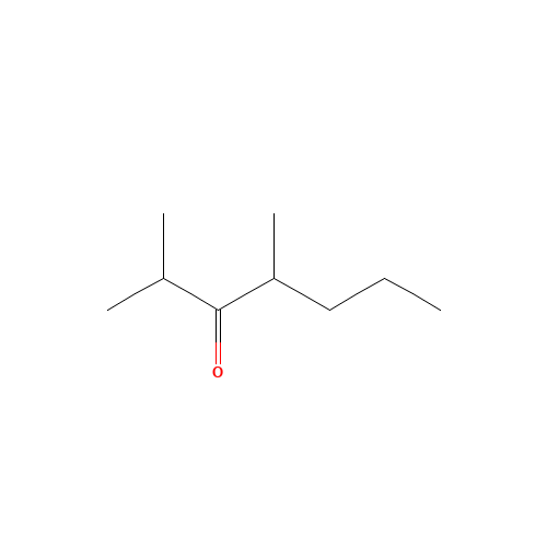 2,4-DIMETHYL-3-HEPTANONE (CAS: 18641-71-9) - Chemical Structure and Molecular Formula 