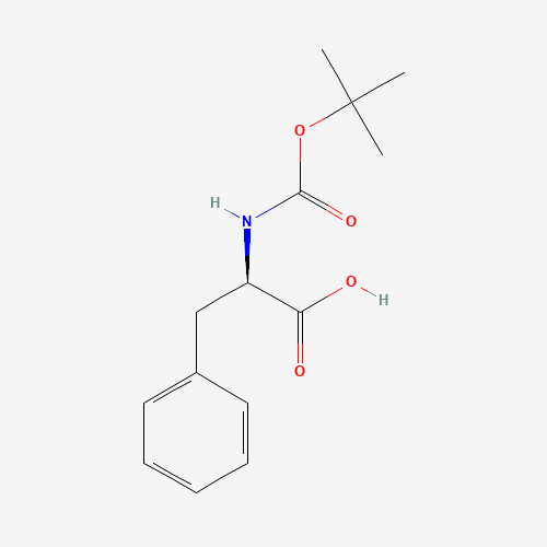BOC-D-Phenylalanine (CAS: 18942-49-9) - Chemical Structure and Molecular Formula 