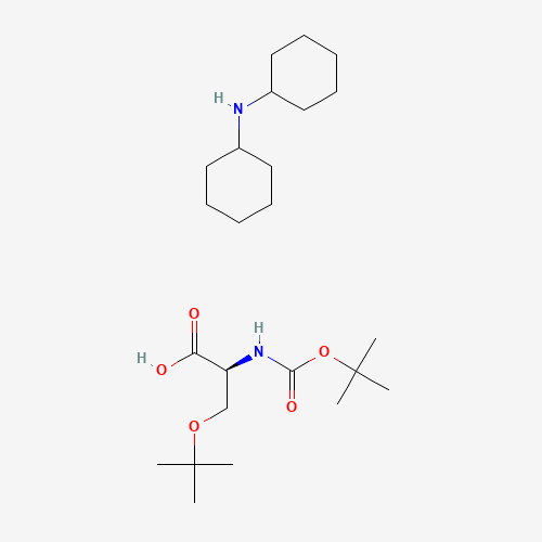 Boc-O-tert-butyl-L-serine dicyclohexylamine salt (CAS: 18942-50-2) - Chemical Structure and Molecular Formula 