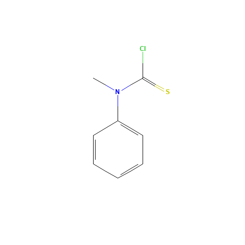 N-METHYL-N-PHENYLTHIOCARBAMOYL CHLORIDE (CAS: 19009-45-1) - Chemical Structure and Molecular Formula 