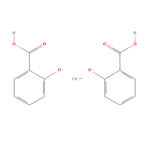 CADMIUM SALICYLATE (CAS: 19010-79-8) - Chemical Structure and Molecular Formula 
