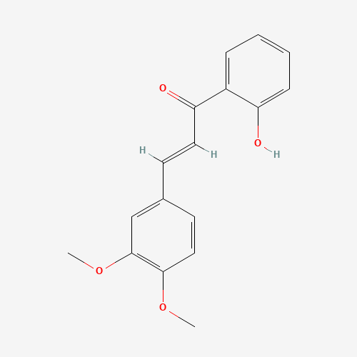 3,4-DIMETHOXY-2'-HYDROXYCHALCONE (CAS: 19152-36-4) - Chemical Structure and Molecular Formula 