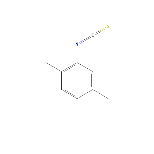 2,4,5-TRIMETHYLPHENYL ISOTHIOCYANATE (CAS: 19241-18-0) - Chemical Structure and Molecular Formula 