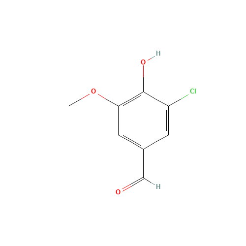5-CHLOROVANILLIN (CAS: 19463-48-0) - Chemical Structure and Molecular Formula 