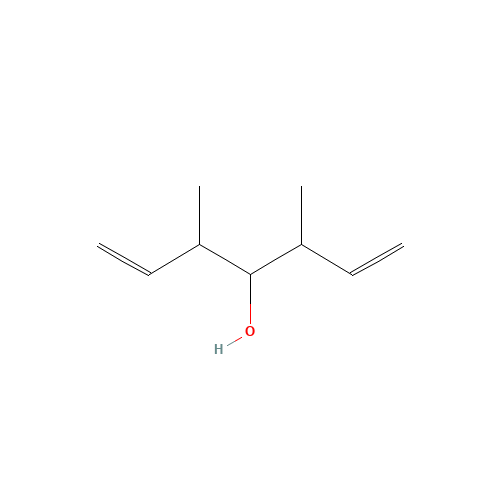 3,5-DIMETHYL-1,6-HEPTADIEN-4-OL (CAS: 19549-66-7) - Chemical Structure and Molecular Formula 