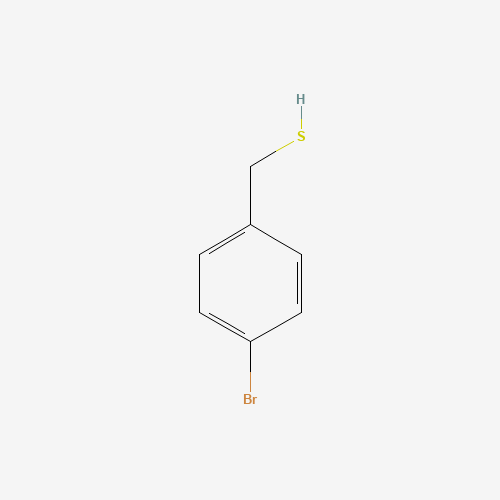 4-BROMOBENZYL MERCAPTAN (CAS: 19552-10-4) - Chemical Structure and Molecular Formula 