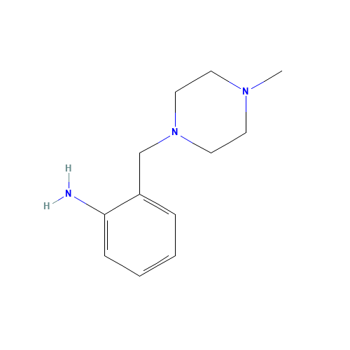 2-[(4-METHYLPIPERAZIN-1-YL)METHYL]ANILINE (CAS: 19577-84-5) - Chemical Structure and Molecular Formula 