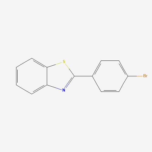 1-(2-BENZOTHIAZOLYL)-4-BROMOBENZENE (CAS: 19654-19-4) - Chemical Structure and Molecular Formula 