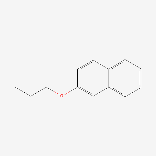 2-NAPHTHYL PROPYL ETHER (CAS: 19718-45-7) - Chemical Structure and Molecular Formula 