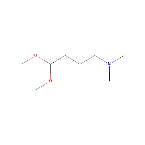 1,1-Dimethoxy-N,N-dimethyl-1-butanamine (CAS: 19718-92-4) - Chemical Structure and Molecular Formula 