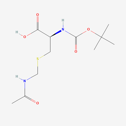 BOC-CYS(ACM)-OH (CAS: 19746-37-3) - Chemical Structure and Molecular Formula 