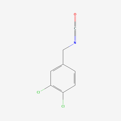 3,4-DICHLOROBENZYL ISOCYANATE (CAS: 19752-09-1) - Chemical Structure and Molecular Formula 