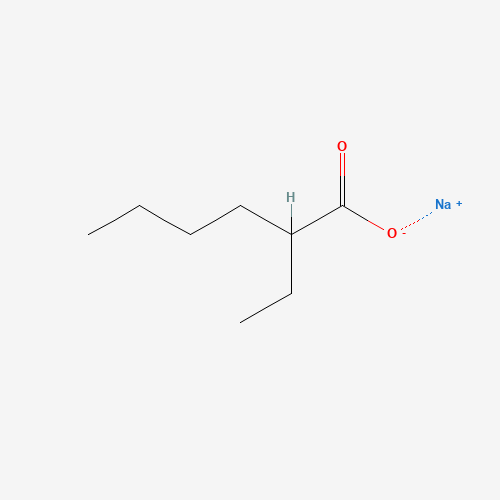 Sodium 2-ethylhexanoate (CAS: 19766-89-3) - Chemical Structure and Molecular Formula 