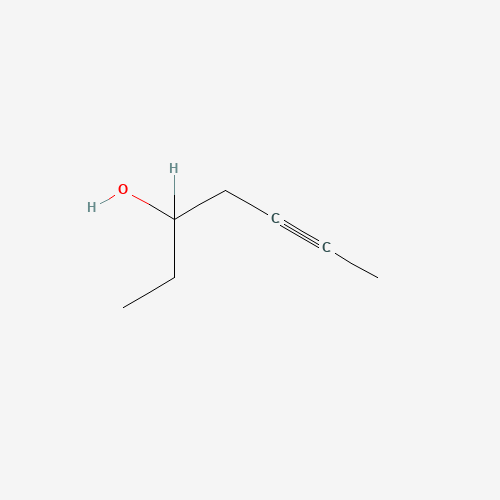 5-HEPTYN-3-OL (CAS: 19781-82-9) - Chemical Structure and Molecular Formula 