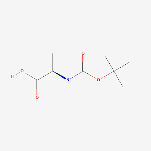 BOC-N-methyl-D-alanine (CAS: 19914-38-6) - Chemical Structure and Molecular Formula 
