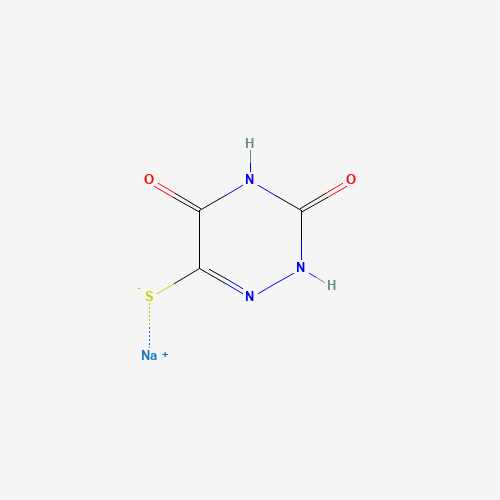 5-MERCAPTO-6-AZAURACIL SODIUM SALT (CAS: 20029-35-0) - Chemical Structure and Molecular Formula 