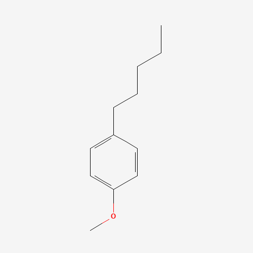 1-METHOXY-4-N-PENTYLBENZENE (CAS: 20056-58-0) - Chemical Structure and Molecular Formula 