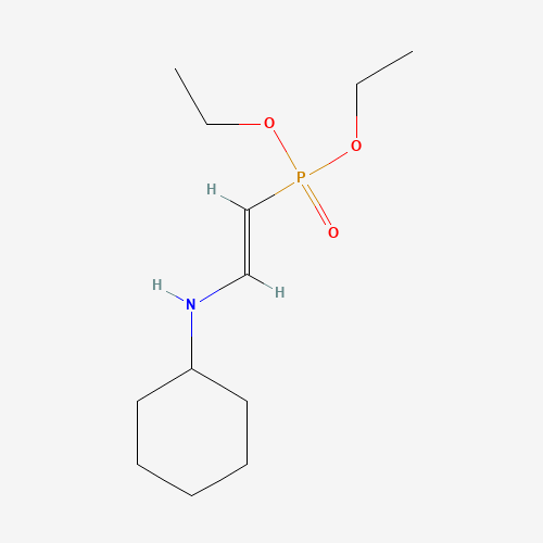 DIETHYL CYCLOHEXYLAMINOVINYL PHOSPHATE (CAS: 20061-84-1) - Chemical Structure and Molecular Formula 