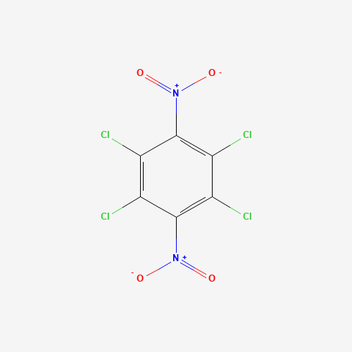 TETRACHLORO-1,4-DINITROBENZENE (CAS: 20098-38-8) - Chemical Structure and Molecular Formula 