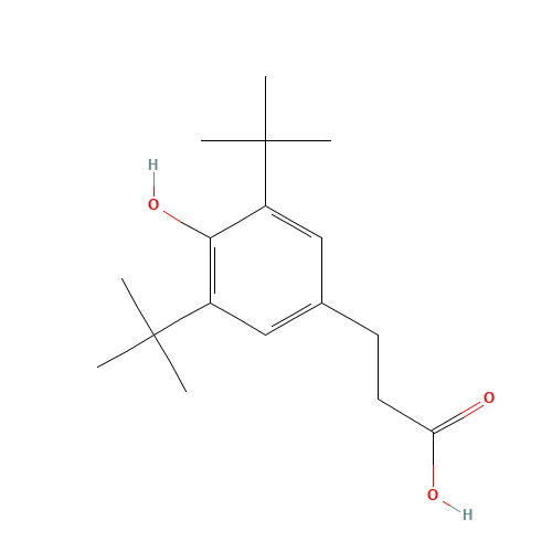 3-(3,5-Di-tert-butyl-4-hydroxyphenyl)propionic acid (CAS: 20170-32-5) - Related Chemical Product