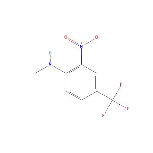 N-METHYL-2-NITRO-4-(TRIFLUOROMETHYL)ANILINE (CAS: 20200-22-0) - Chemical Structure and Molecular Formula 